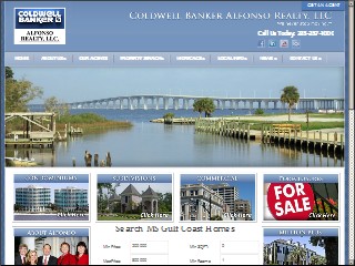 Web site www.coldwellbankeralfonso.com, Alfonso Realty