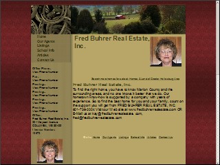 Web site www.fredbuhrerrealestate.com, Fred Buhrer Real Estate Inc