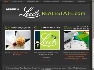 Web site www.leechrealestate.com, Leech Real Estate